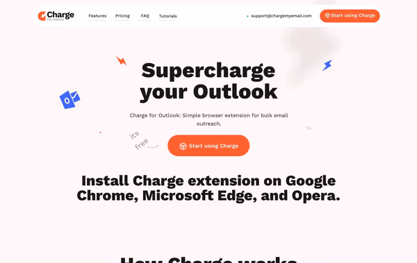 Charge for Outlook
