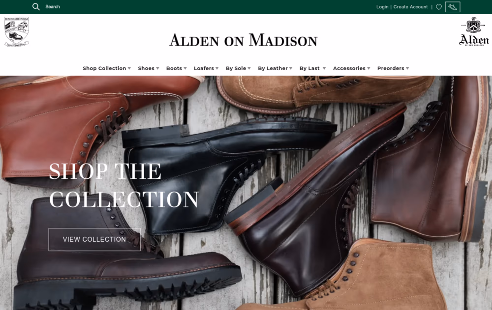 Alden Shoes on Madison
